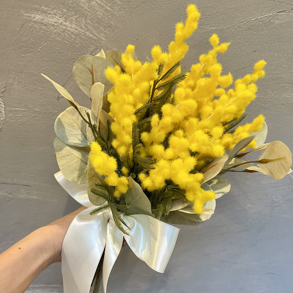 ミモザのbouquet＊2024 ウェディングブーケ 花束 ギフト インテリア