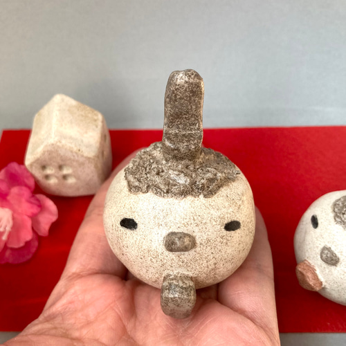 仲良しシマエナガのひな祭り飾りセット かわいい小鳥の雛人形