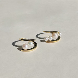 珍珠麻花戒指2顆珍珠（民俗戒指）2024年春季新款 第3張的照片