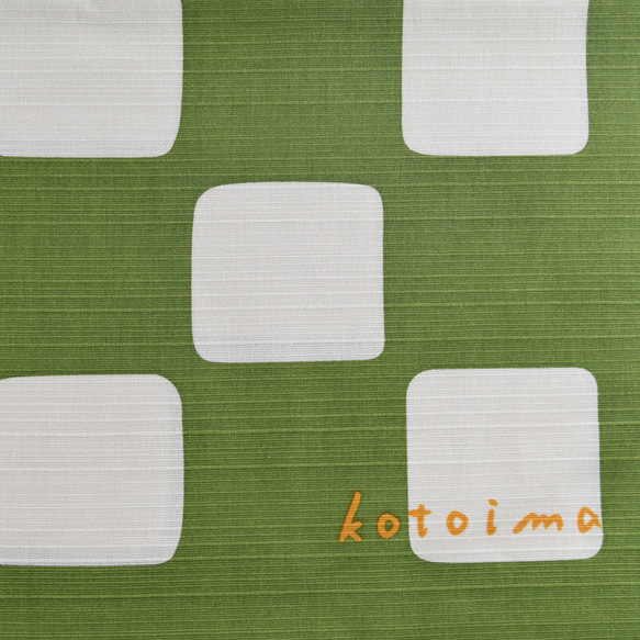 風呂敷　ふろしき　ギフト　贈り物　綿100％　kotoima　イシダタミ　日本製　90cm幅  茶 / グリーン 11枚目の画像