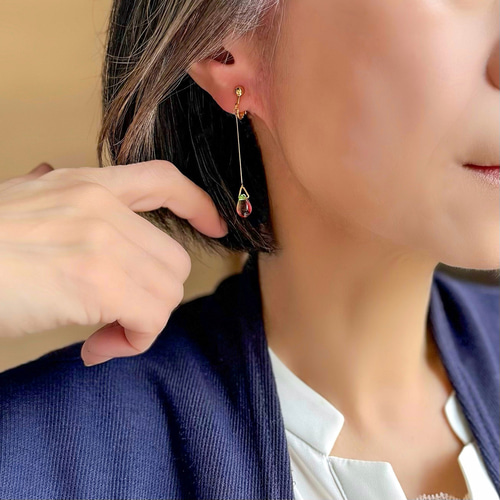 ひと粒の桜イヤリング/ピアス イヤリング・ノンホールピアス PENTAS