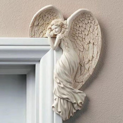 左右のドアフレーム 天使の翼壁の彫刻 ヴィンテージ調 北欧 ヨーロッパ 壁掛け インテリア エンジェル 西洋ch-54 4枚目の画像