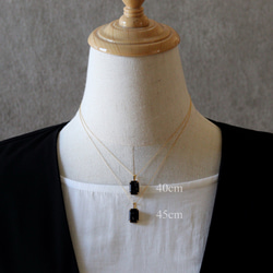 gemstone jewelry モリオンのネックレス　 9枚目の画像