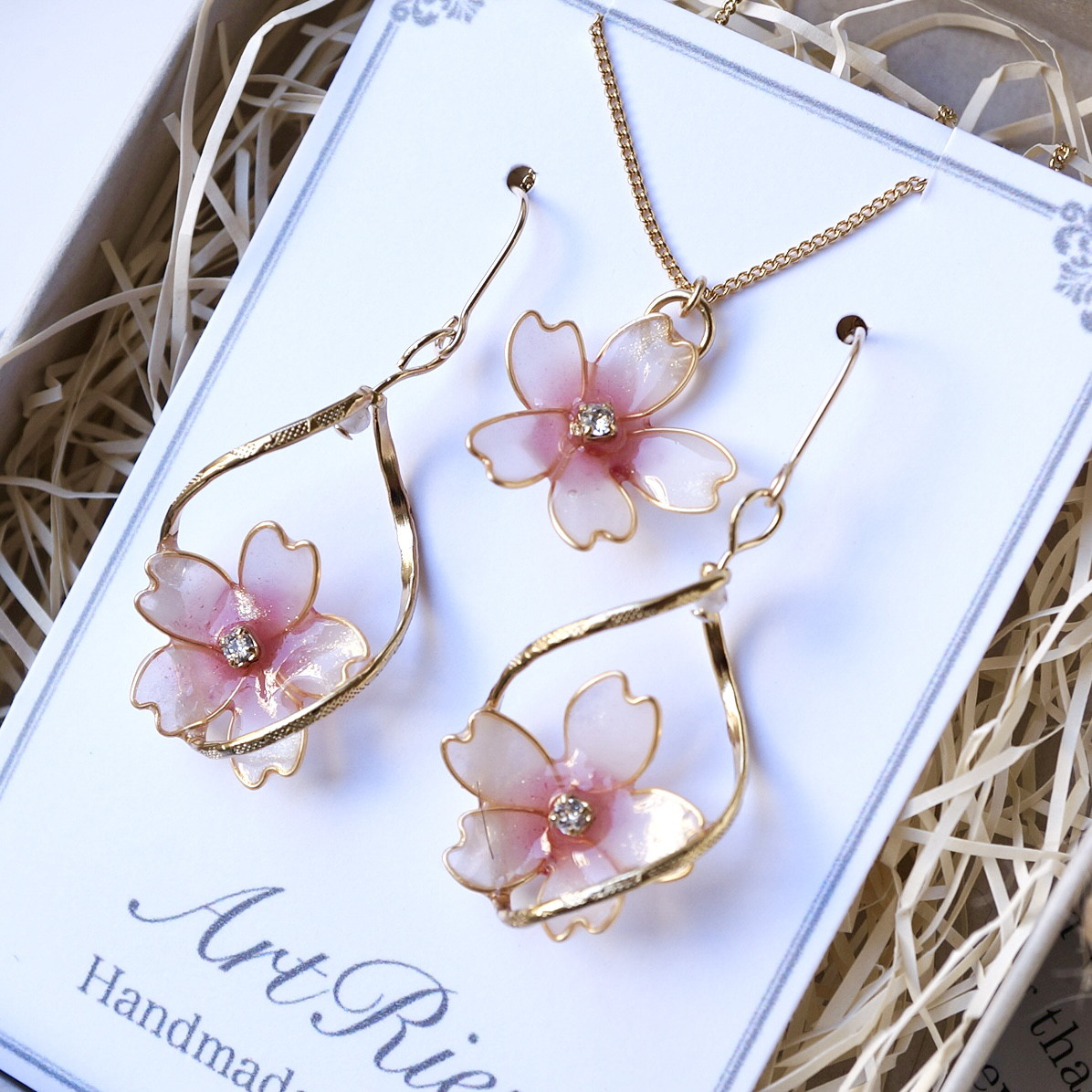 桜ツイストリングjewelryセット