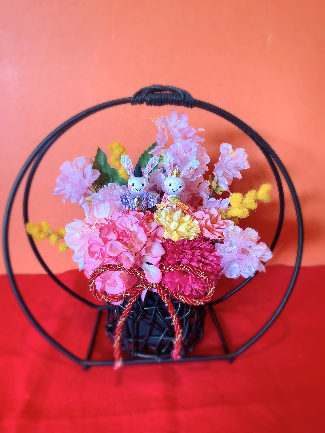 うさぎのお雛様＊ひなまつアーティフィシャルフラワーフラワー