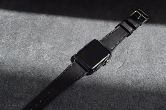 【送料無料】NO SIGN ーサイン レザーウォッチバンド AppleWatch用 (38mm 40mm 41mm) 2枚目の画像