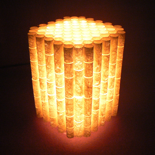 和紙の手作りランプシェード　美濃和紙使用　[ 匠 ] 3-3　癒しの一点物作品 和紙の手作りランプシェード 美濃和紙使用 [渓] 3-1 どこにも