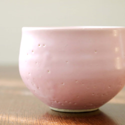 ころんと丸い 桜花釉の陶カップ 6枚目の画像