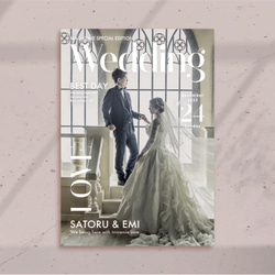 8Pプロフィールブック 選べるデザイン［PB10］結婚式 席次表 雑誌風 2枚目の画像