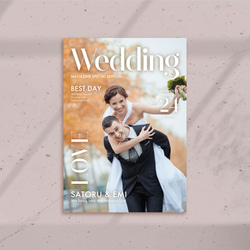 8Pプロフィールブック 選べるデザイン［PB10］結婚式 席次表 雑誌風 6枚目の画像