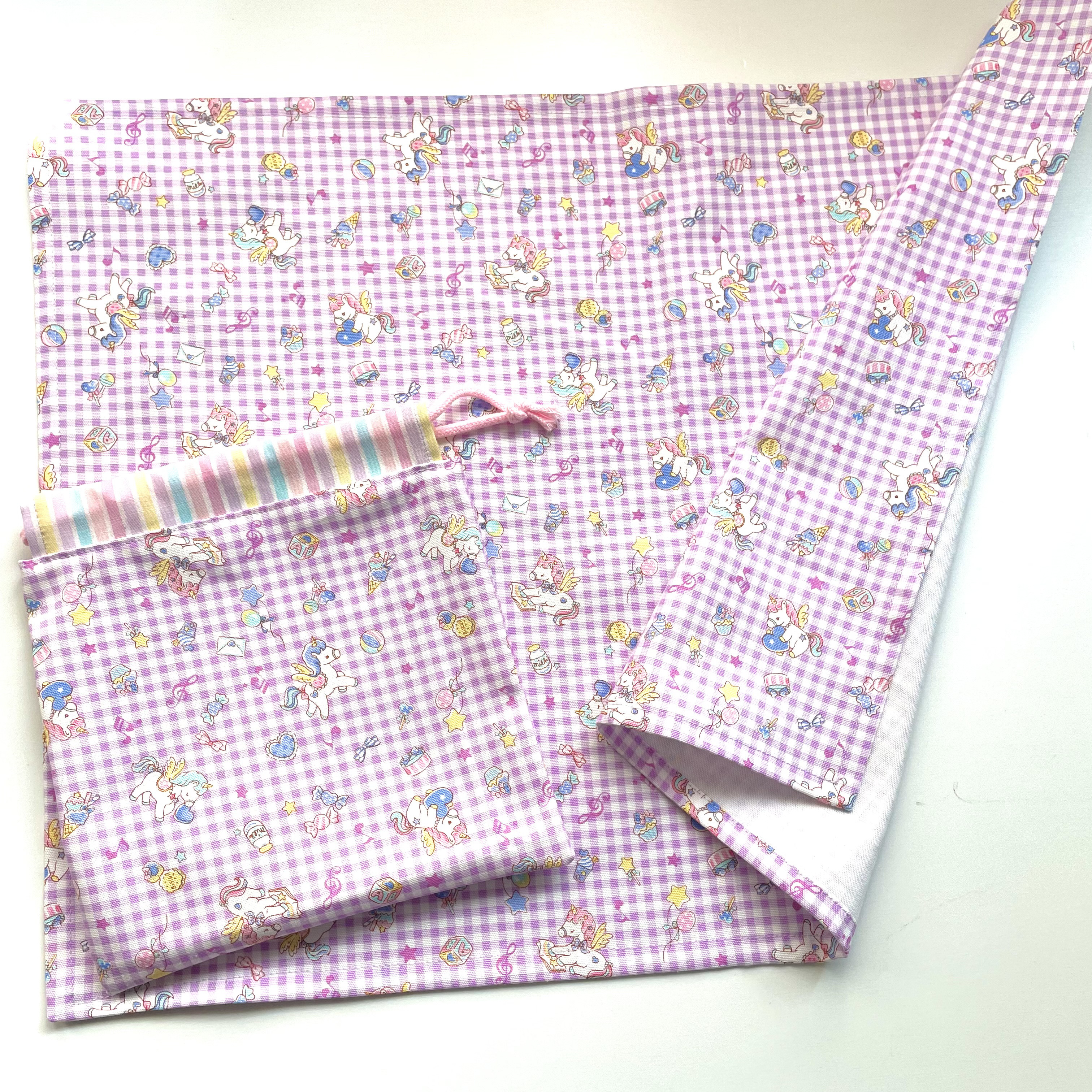 ☆nikoniko☆様 確認用 ランチョンマット 40×60 給食袋 ユニコーン