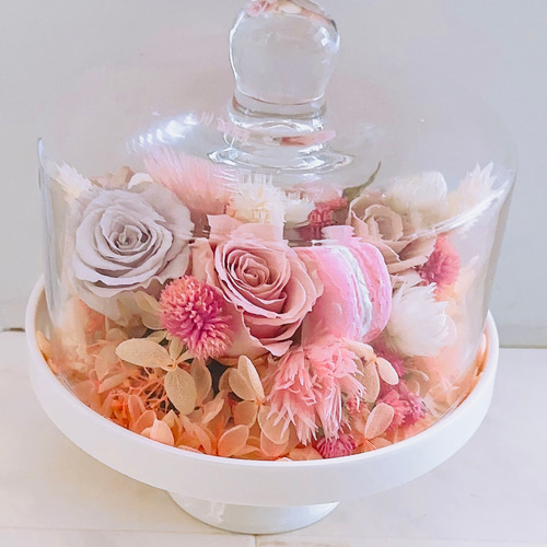 ❤️SALE❤️ガラスドームケーキスタンドアレンジ❤️ その他素材