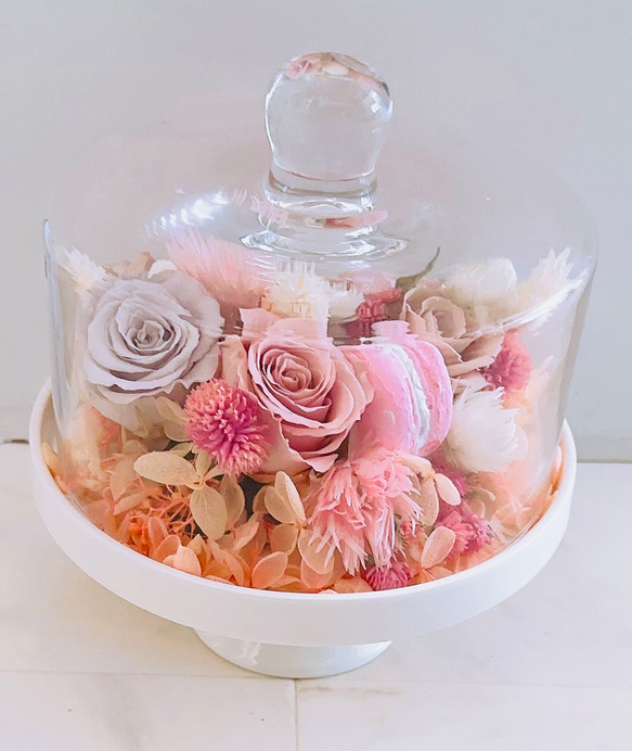 ❤️SALE❤️ガラスドームケーキスタンドアレンジ❤️ その他素材