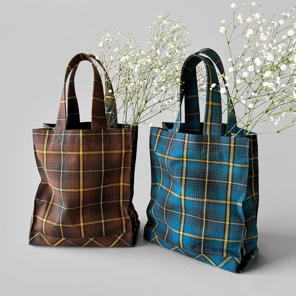 FRAMeWORK 【COUTURE D‘ADAM】別注トートバッグ チェック柄 FRAMeWORK - 【COUTURE D'ADAM】別注BAG(チェック)の通販 by み