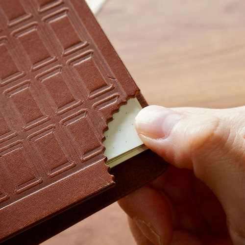 かじられちゃったチョコ×M6システム手帳カバー(ミニ6穴リング