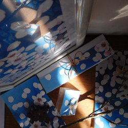 2wayレターセット×包装紙『桜』１種類6枚入り・ガイド1枚・封筒3枚/紙 15枚目の画像