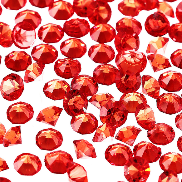 ラインストーン 赤 3mm Vカット 9000粒 ネイル レジン封入 デコ
