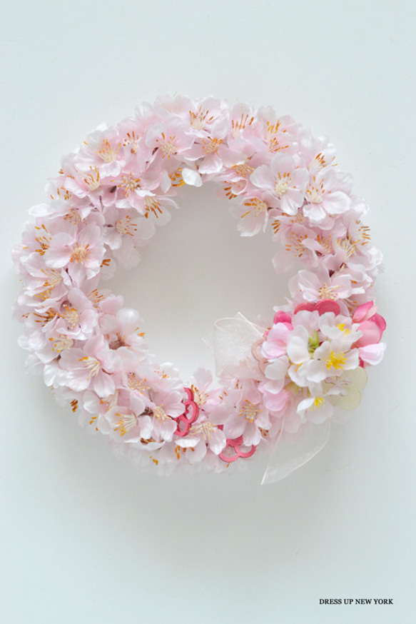【桜ハンドメイド2024】桜のリース 1枚目の画像