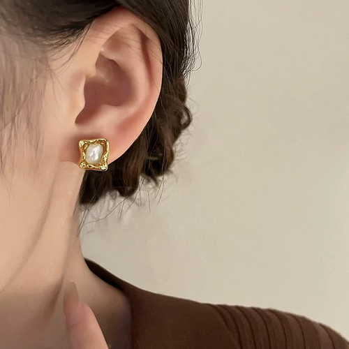 2024.3新作】韓国ファッション こなれ感パールピアス アクセサリー 