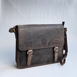 英國設計牛皮包 Valise Satchel Bag Hunter Stone M 第1張的照片