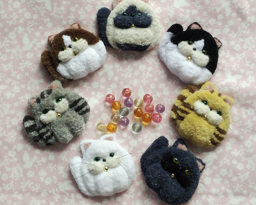 猫モチーフブローチまとめ売り 楽天市場】ブローチ 猫 ねこ ネコ 刺繍 ワッペン バッチ KS48016