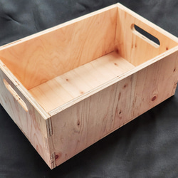 組み立て式木箱 収納ボックス 1枚目の画像