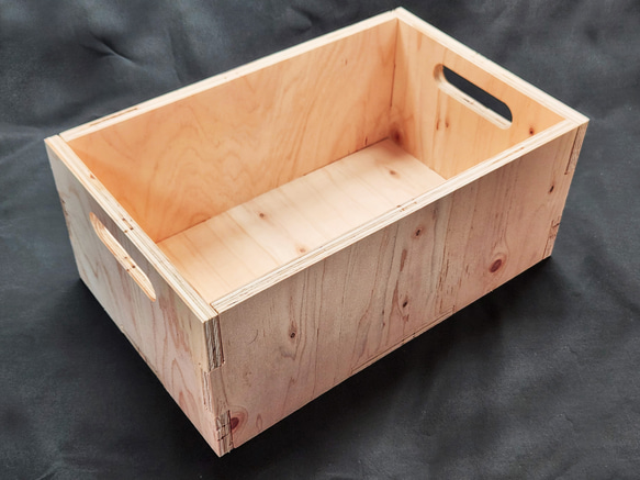 組み立て式木箱 収納ボックス 1枚目の画像