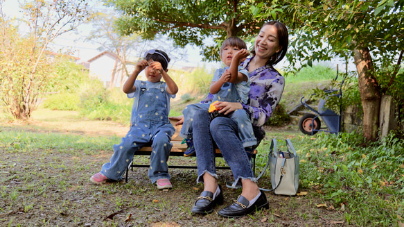 親子ベンチ 3枚目の画像