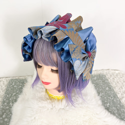 ‪♡ Lolita ボンネット風 フリルリボンヘッドドレス white 2 ‪♡ ♡ Lolita ボンネット風 フリルリボンヘッドドレス white 2‬
