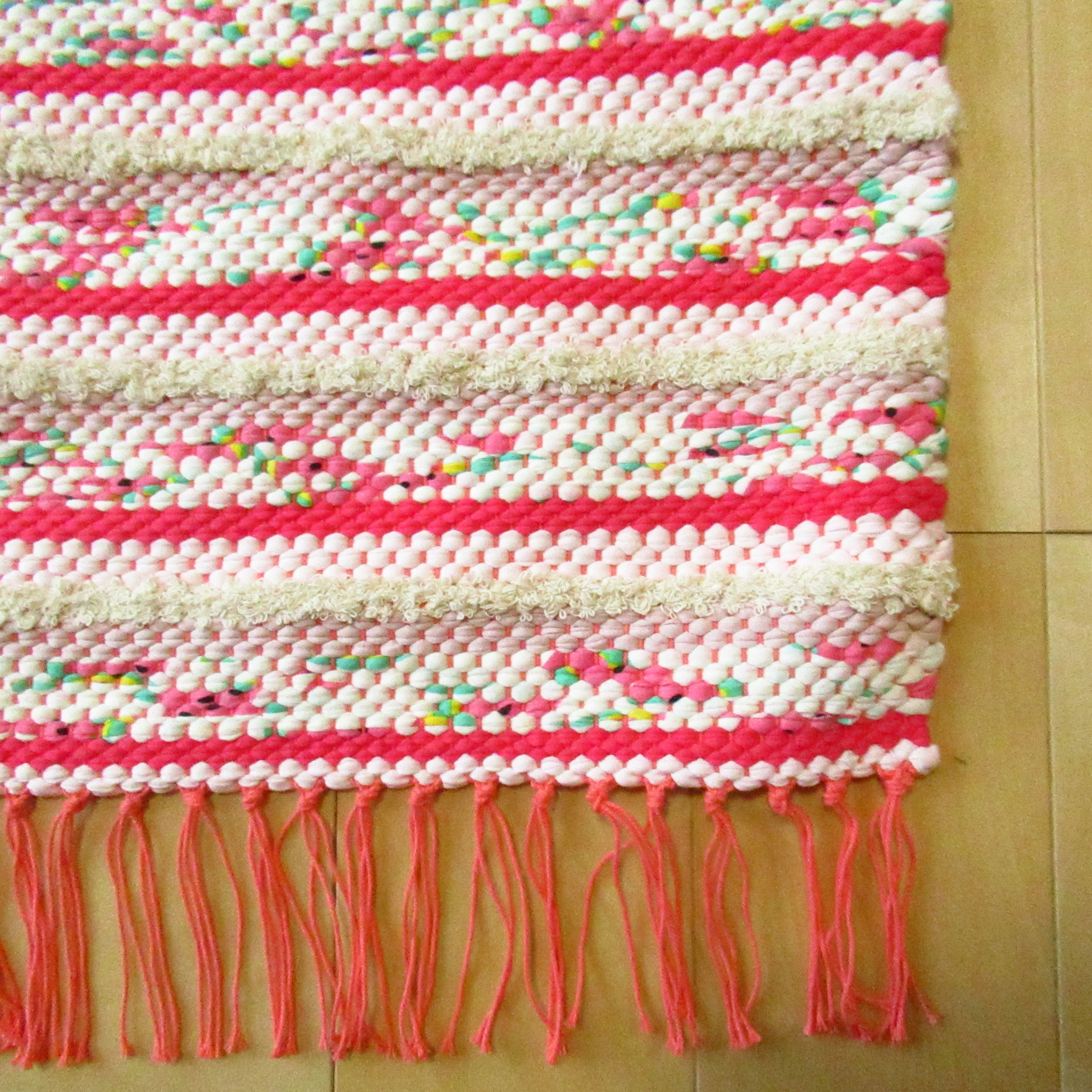 手織りラグ　no.18