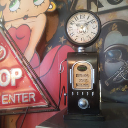 アメリカンガレージ クロック ネオン管 置き時計 アメリカン雑貨