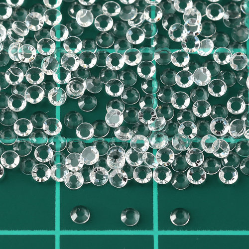 ꫛꫀꪝ ぐじゃぐじゃ ラインストーン 2連 カボション 台座 【C】25mm 