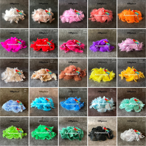 ❤️【FSコキール 各色100枚 】❤️羽❤️フェザーシャワー