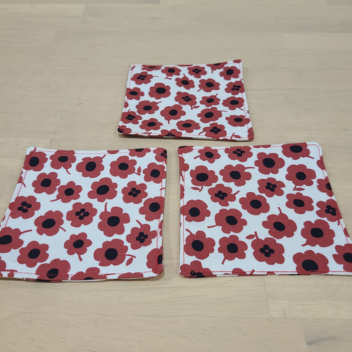 ハンドメイドコースター3枚組 コースター Atelier söpö kukka 通販