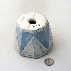 陶器製（3号ポット相当）植木鉢 KEW-ミカゲブルー8258 3枚目の画像