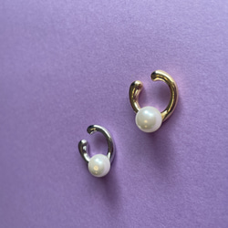 Pearl ear cuff 3枚目の画像