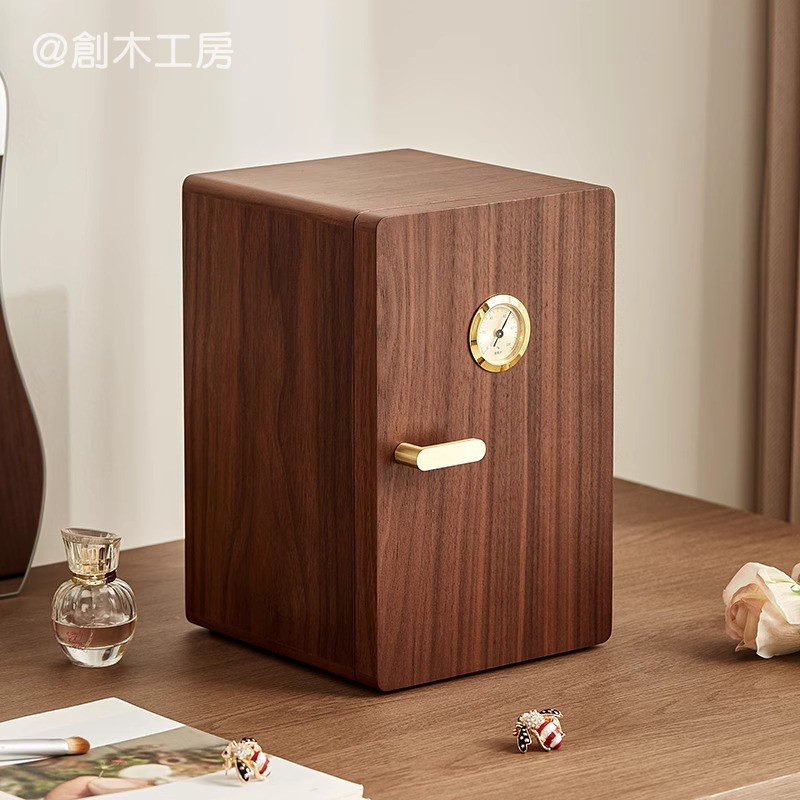 小引き出し6段付きのアクセサリーケース ジュエリー収納箱 木製 大容量 けしょうばこ お誕生日プレゼント