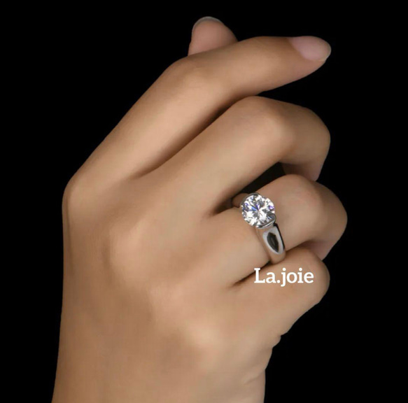 最高品質 モアサナイト 人工ダイヤモンド 2カラット 5枚目の画像