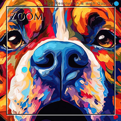 【Heavenly Life（天ノ国） - ボクサー犬 No.2】アートポスター 犬の絵 犬の絵画 犬のイラスト 3枚目の画像