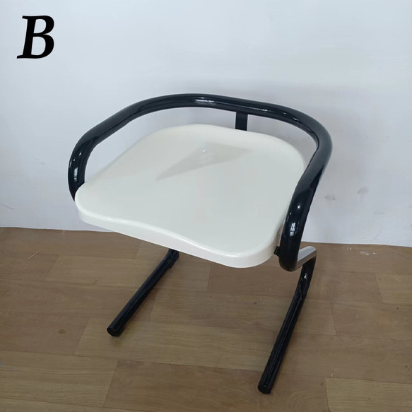椅子 チェア かわいい 勉強椅子 シンプル モダン Z型 フィット 疲れにくい 滑り止め ホワイト 黒 ch-1458 3枚目の画像