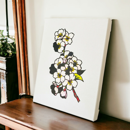 桜 #サクラ #ちぎり絵 #春 #昭和レトロ 桜 #サクラ #ちぎり絵