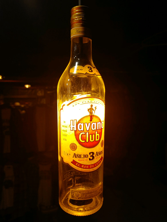 ハバナクラブ　ボトルペンダントライト 1枚目の画像