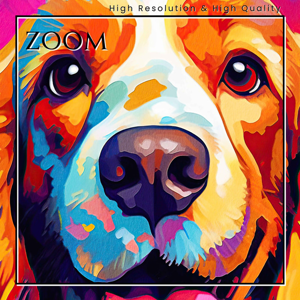 【Heavenly Life（天ノ国） - コッカースパニエル犬 No.3】アートポスター 犬の絵 犬の絵画 3枚目の画像