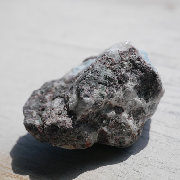 天然石ラリマー約20g約34×21mm(ドミニカ共和国産)母岩付き原石ラフロック鉱物鉱石[lar-240214-01] 18枚目の画像