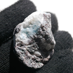 天然石ラリマー約20g約34×21mm(ドミニカ共和国産)母岩付き原石ラフロック鉱物鉱石[lar-240214-01] 10枚目の画像
