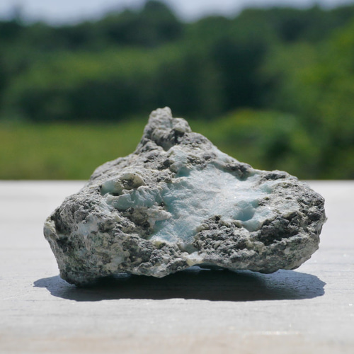 天然石ラリマー約36g約43×20mm(ドミニカ共和国産)母岩付き原石 天然石ラリマー約36g約43×20mm(ドミニカ共和国産)母岩付き原石