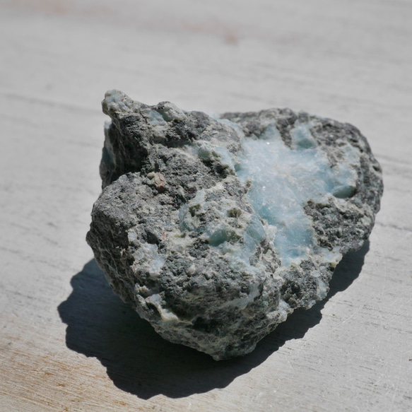 天然石ラリマー約36g約43×20mm(ドミニカ共和国産)母岩付き原石ラフロック鉱物鉱石[lar-240214-03] 11枚目の画像