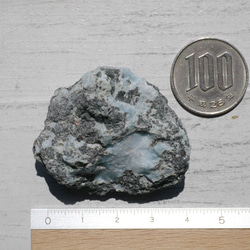 天然石ラリマー約36g約43×20mm(ドミニカ共和国産)母岩付き原石ラフロック鉱物鉱石[lar-240214-03] 5枚目の画像