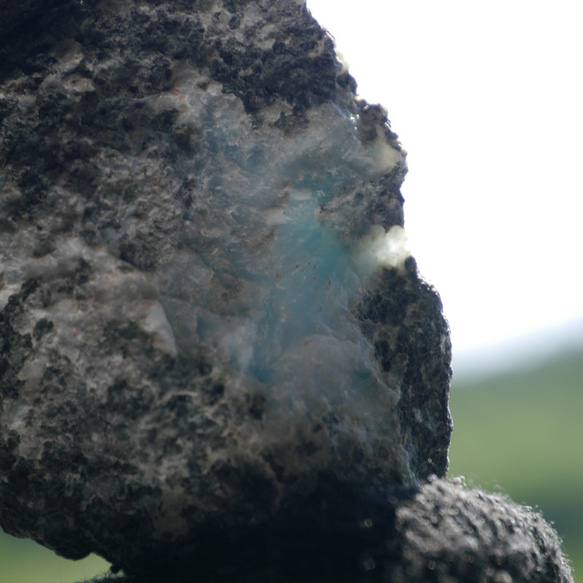 天然石ラリマー約36g約43×20mm(ドミニカ共和国産)母岩付き原石ラフロック鉱物鉱石[lar-240214-03] 3枚目の画像