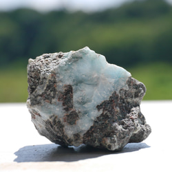 天然石ラリマー約43g約44×29mm(ドミニカ共和国産)母岩付き原石ラフロック鉱物鉱石[lar-240214-05] 15枚目の画像